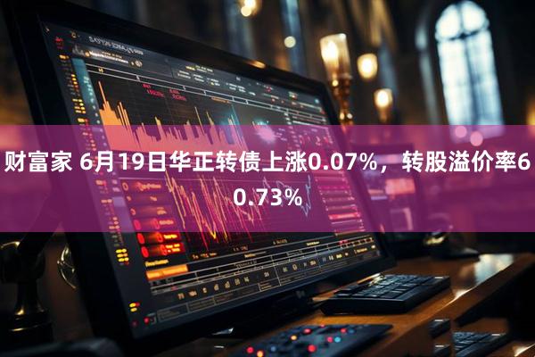 财富家 6月19日华正转债上涨0.07%，转股溢价率60.73%