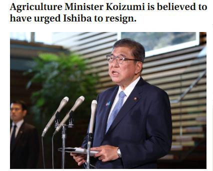 金橘策略 小泉夜访首相官邸，闭门会谈两小时，石破茂终妥协？