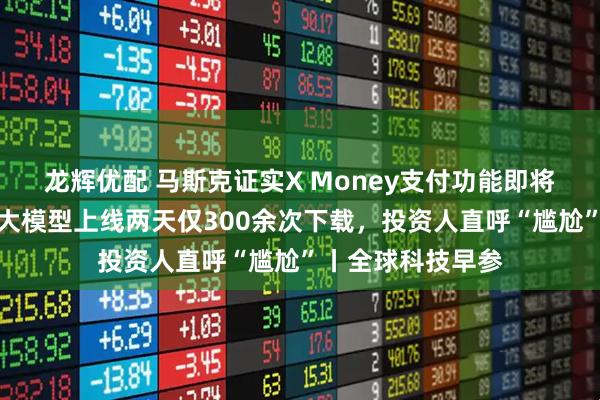 龙辉优配 马斯克证实X Money支付功能即将推出；印度开源大模型上线两天仅300余次下载，投资人直呼“尴尬”丨全球科技早参